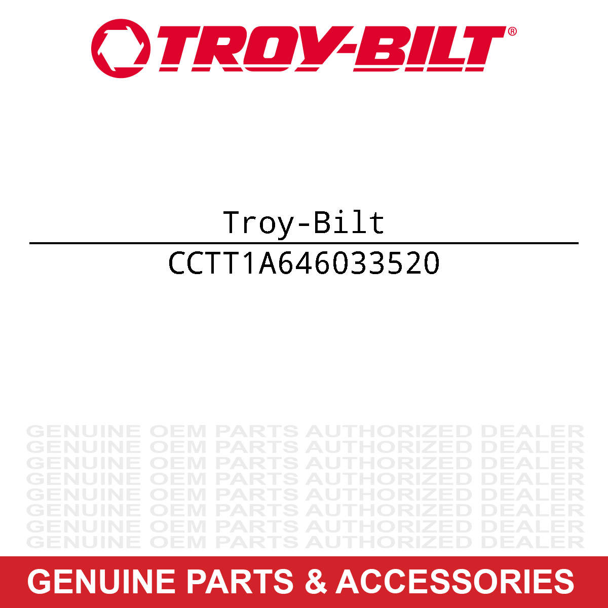 Troy-Bilt TT-1A646033520 Gear