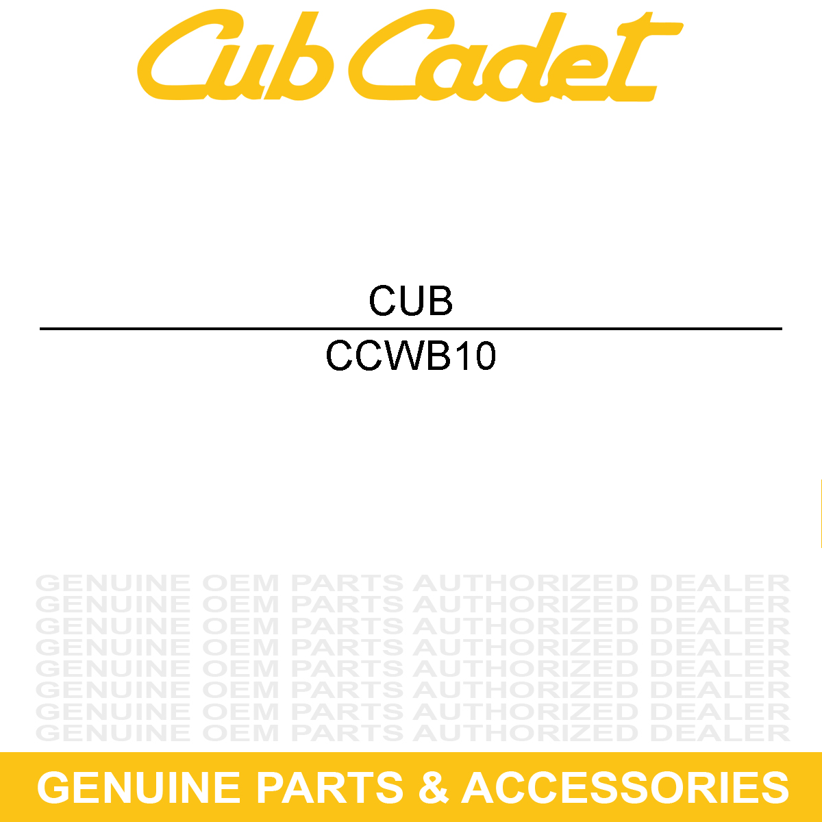 CUB CADET WB10 Bracket