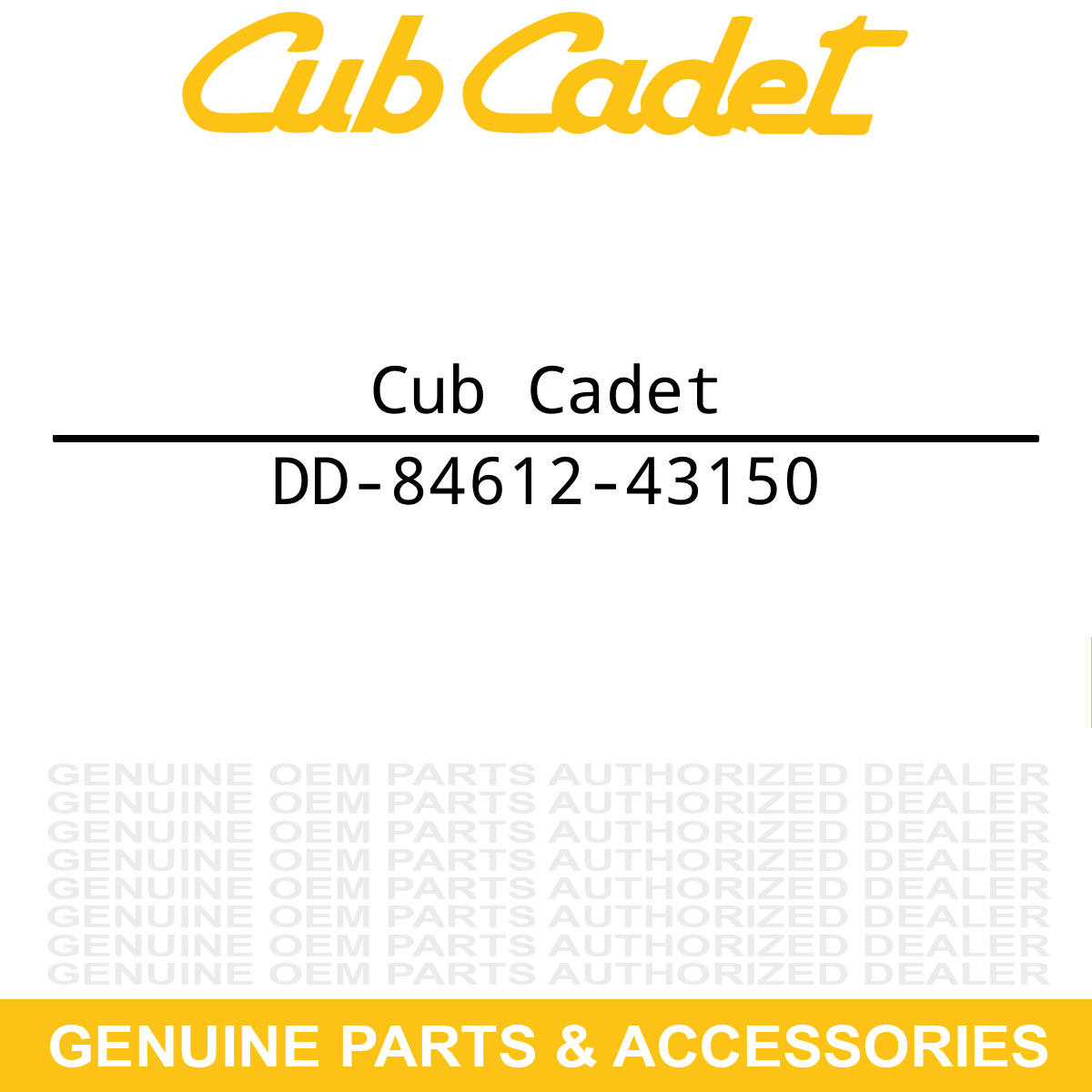 CUB CADET DD-84612-43150 Nuts