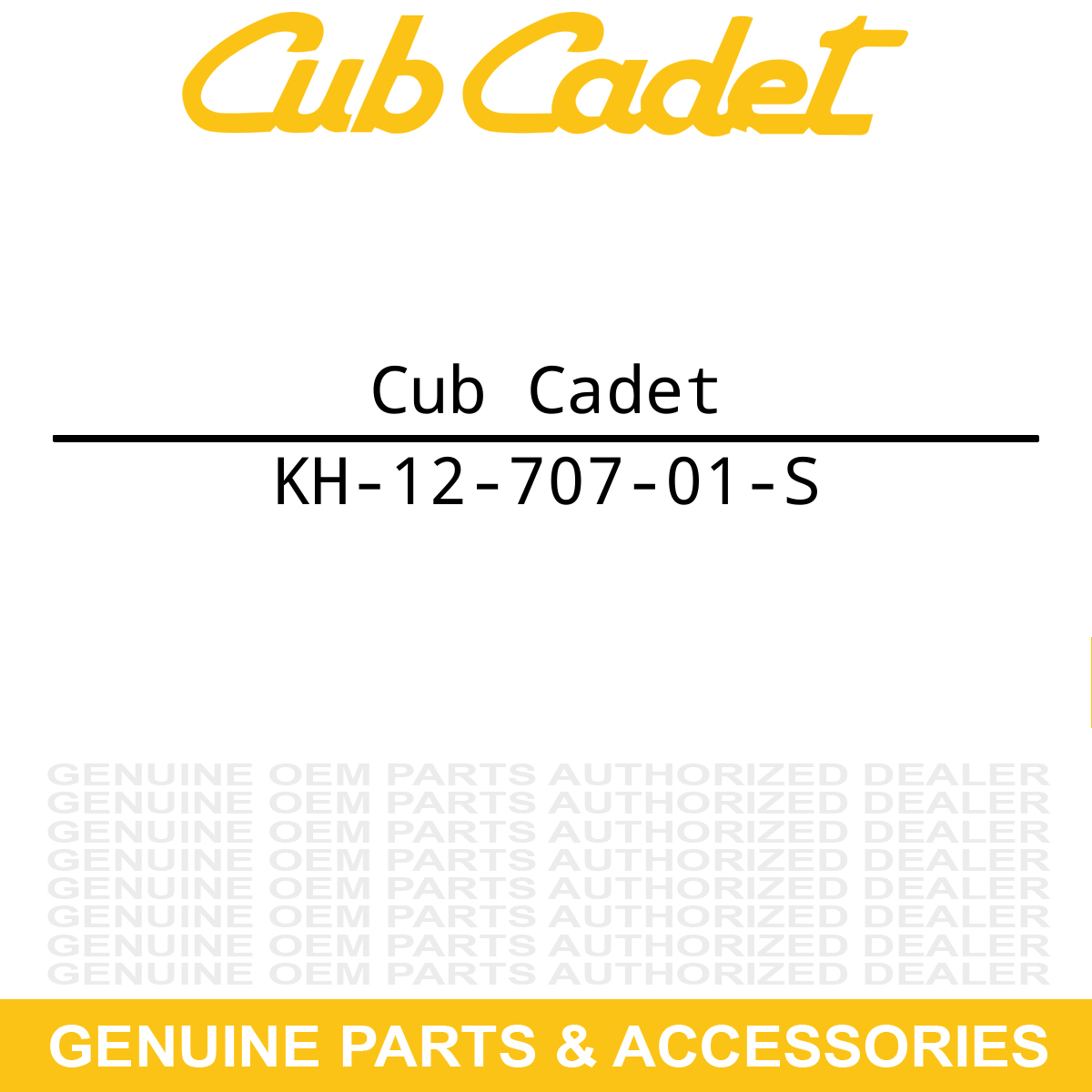 CUB CADET KH-12-707-01-S Advance Speed Module