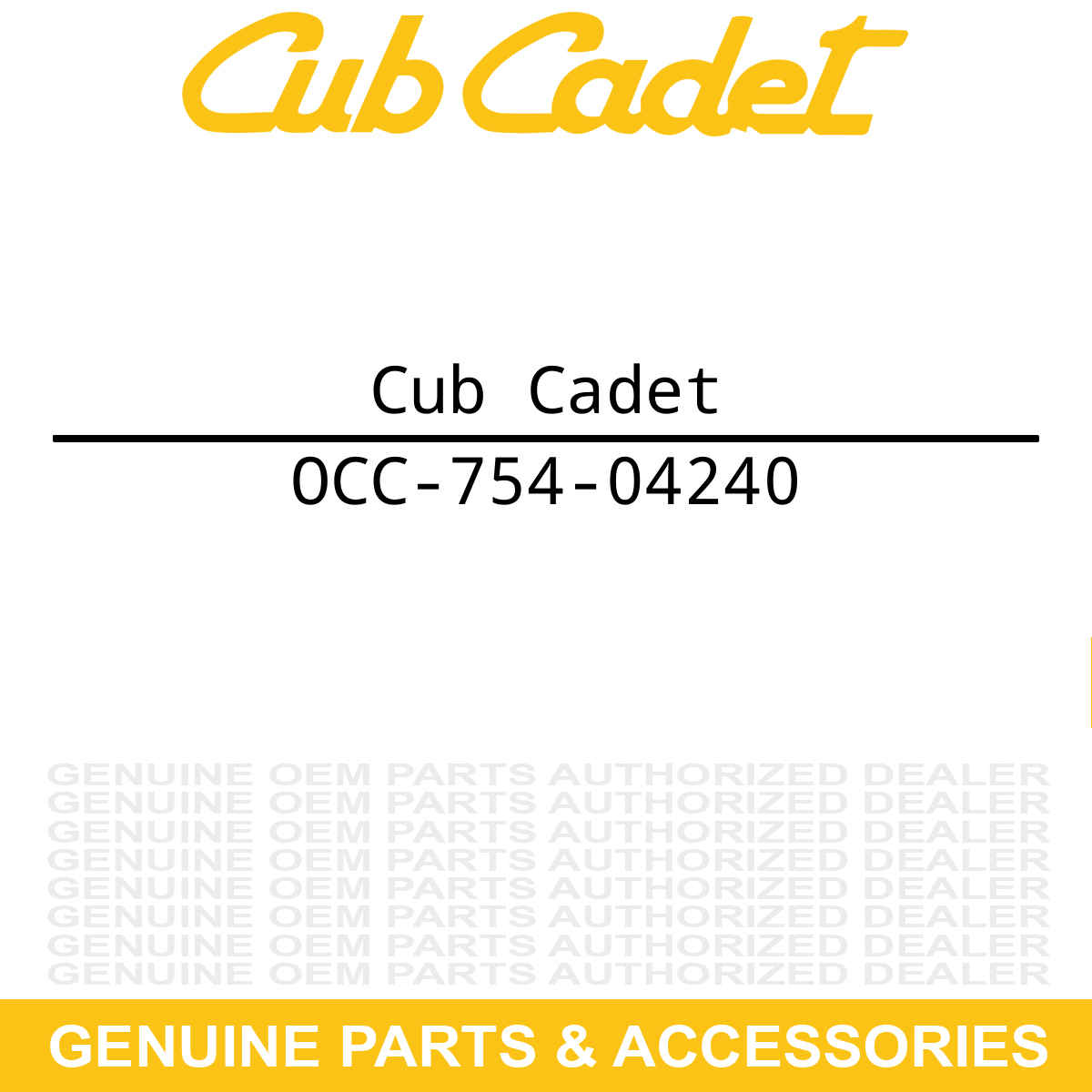 CUB CADET OCC-754-04240 Belt