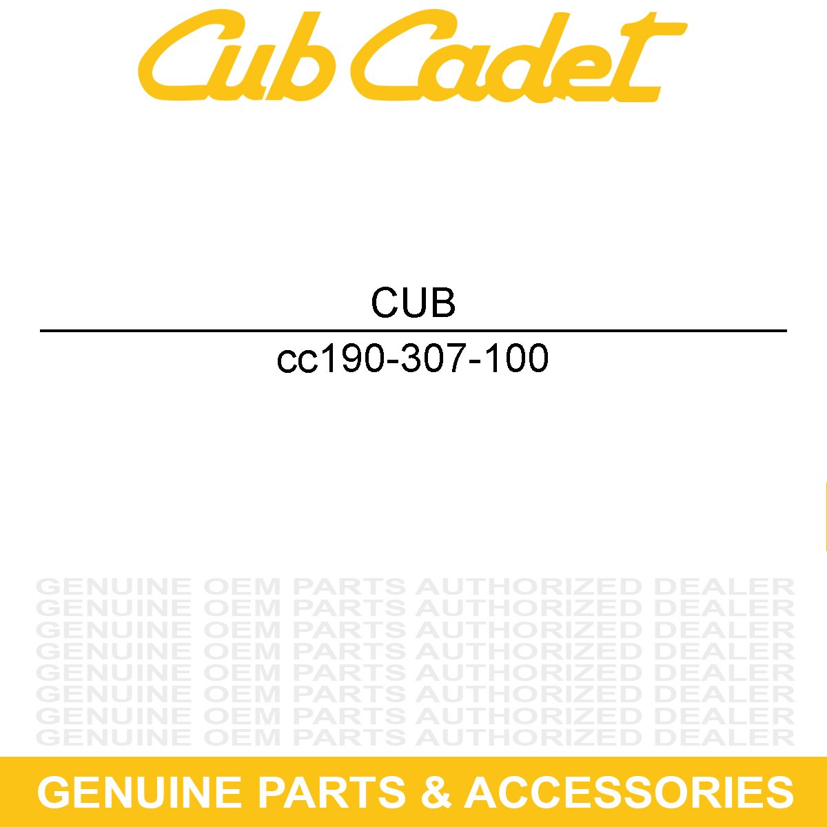 CUB CADET 190-307-100 Bracket