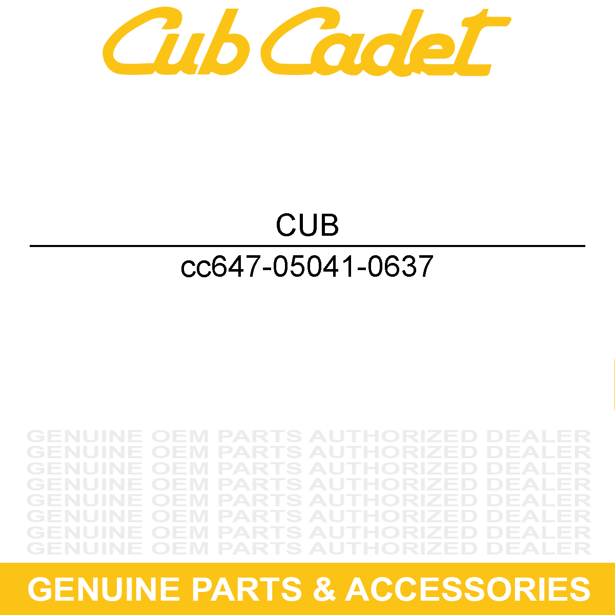 MTD 647-05041-0637 Handle Bar