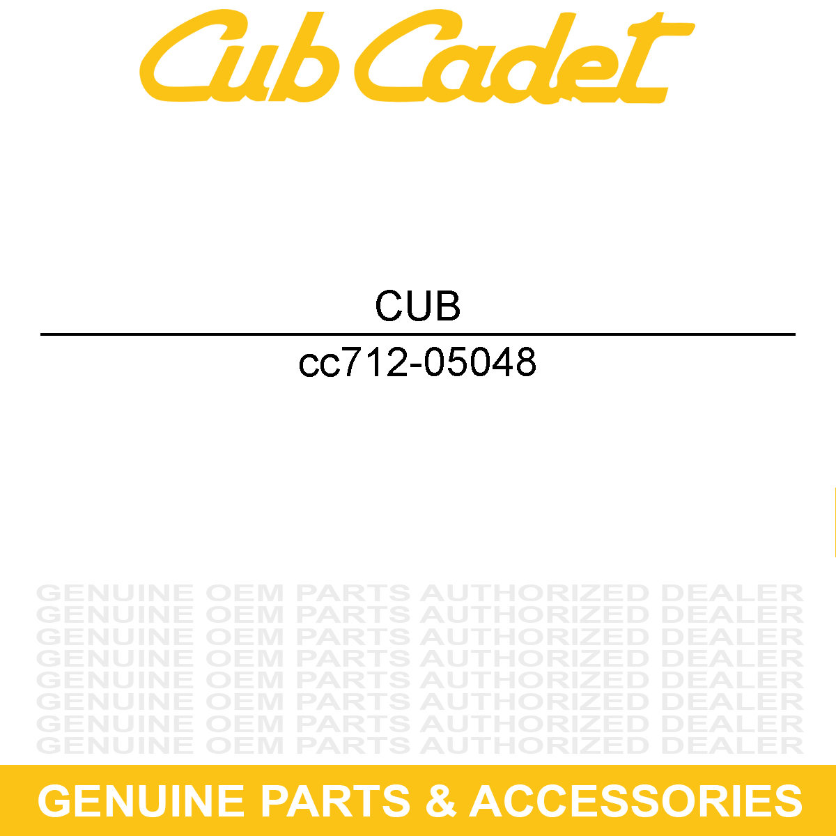 CUB CADET 712-05048 Nut
