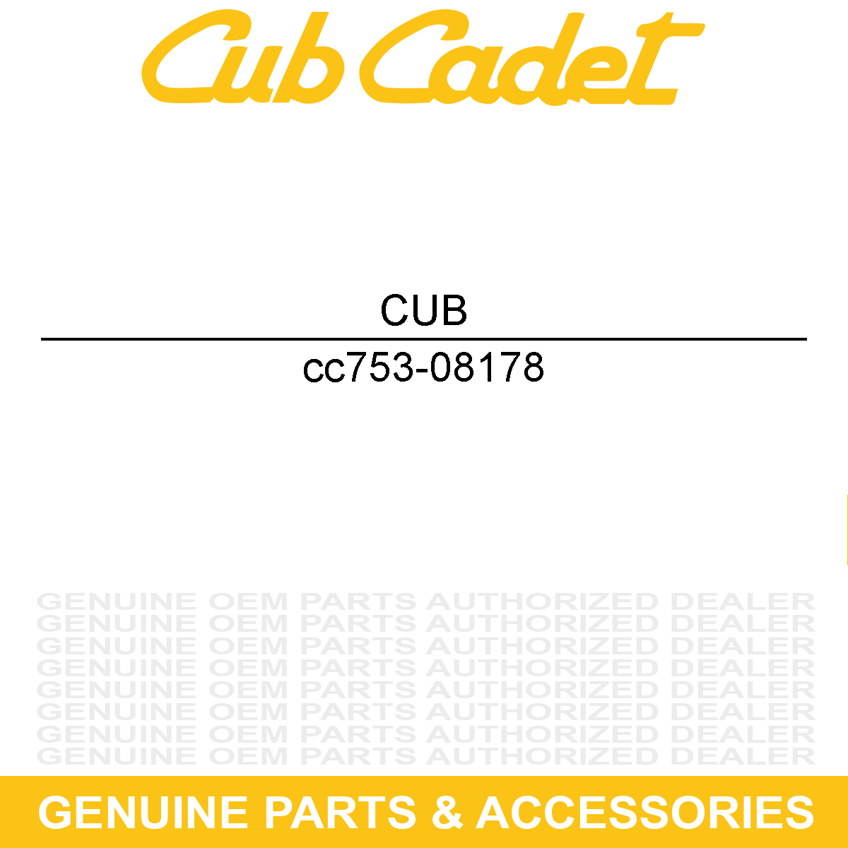 CUB CADET 753-08178 Blade Cut-Off
