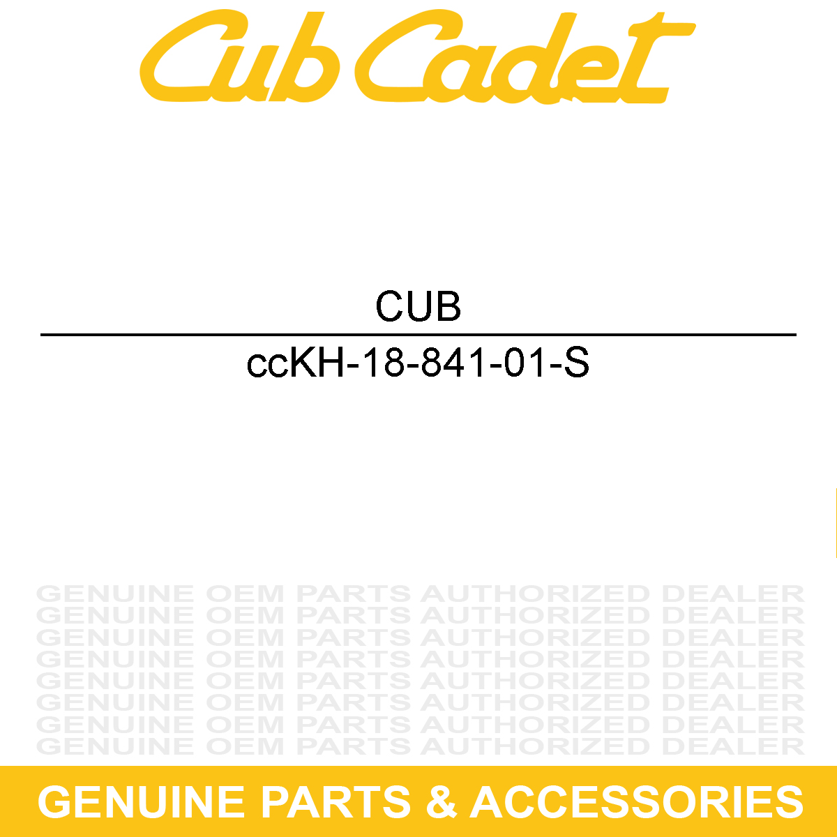 CUB CADET KH-18-841-01-S Gasket