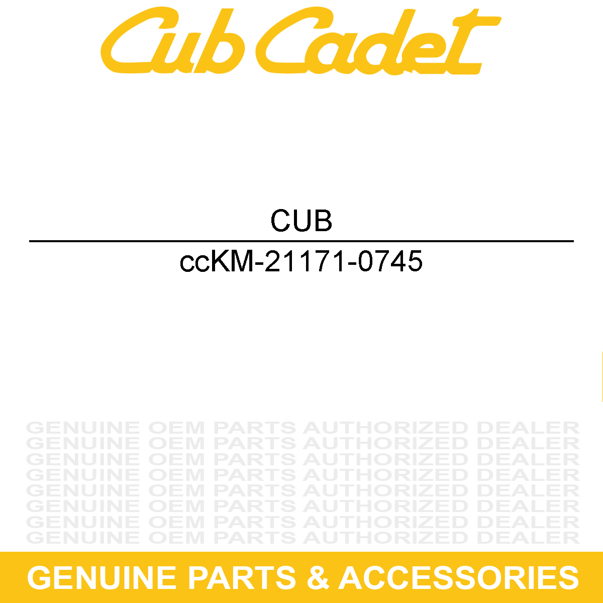 CUB CADET KM-21171-0745 Ignition Coil