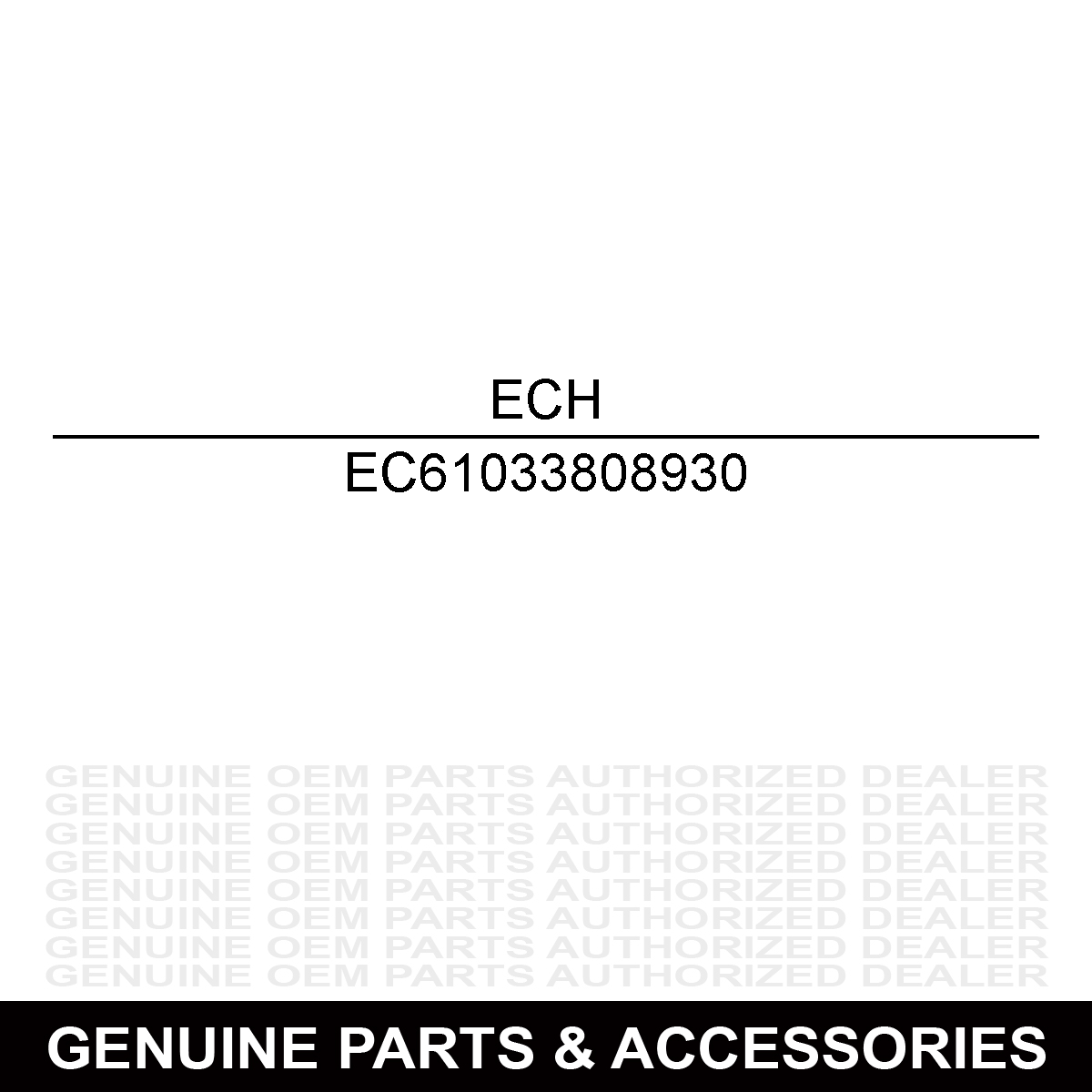 Echo 61033808930 Plate