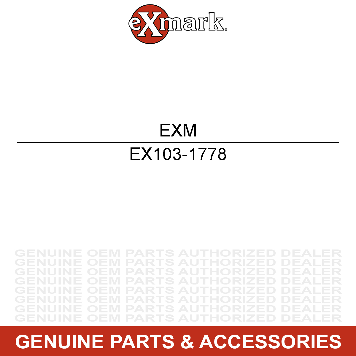 Exmark 103-1778 N/A