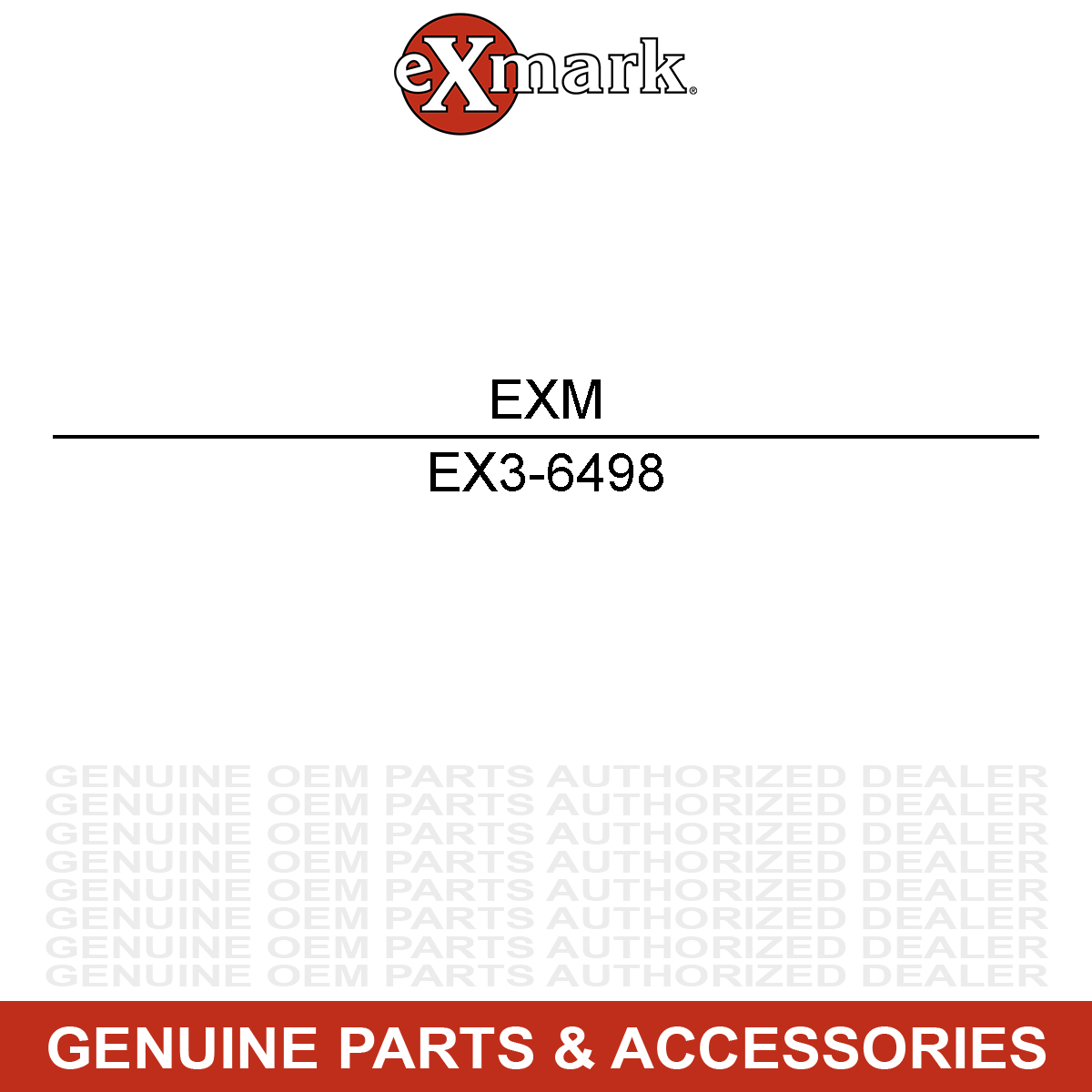 Exmark 3-6498 Washer