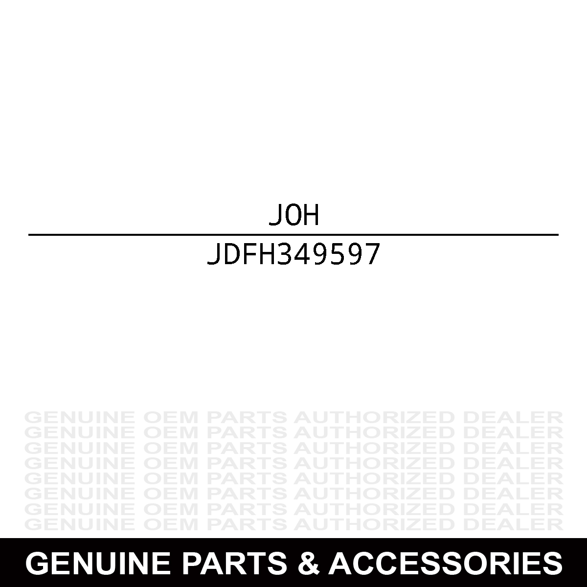 John Deere FH349597 Bolt