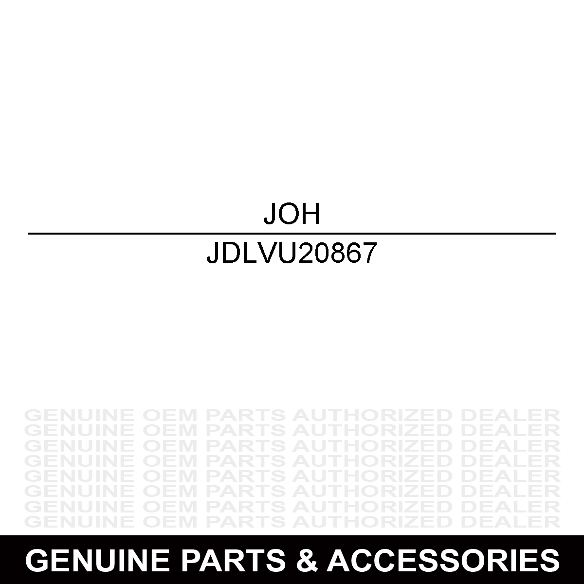 John Deere LVU20867 Plug