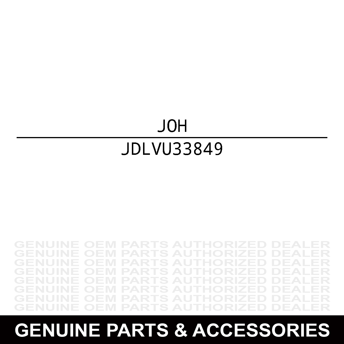 John Deere LVU33849 Belt