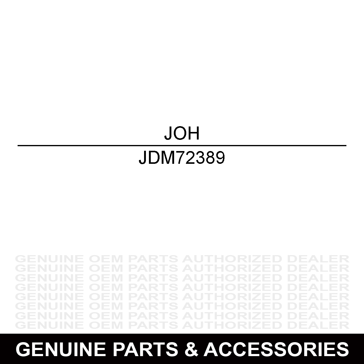 John Deere M72389 Fitting