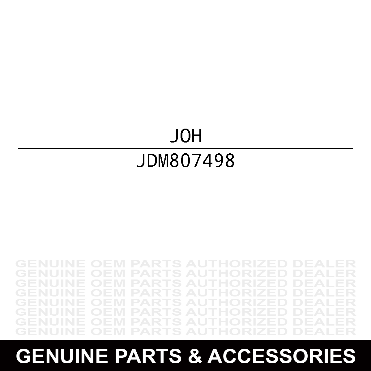 John Deere M807498 Drive Shaft
