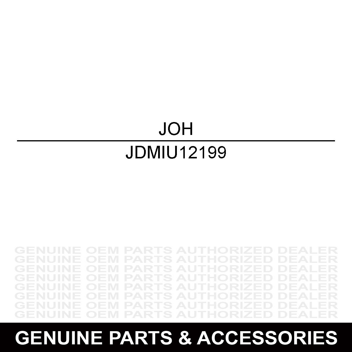 John Deere MIU12199 Gasket