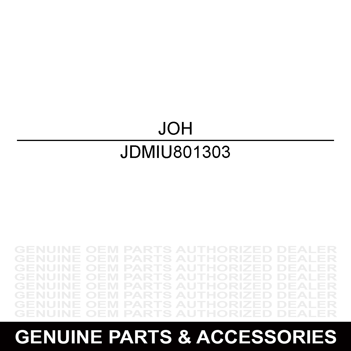 John Deere MIU801303 Valve Cover