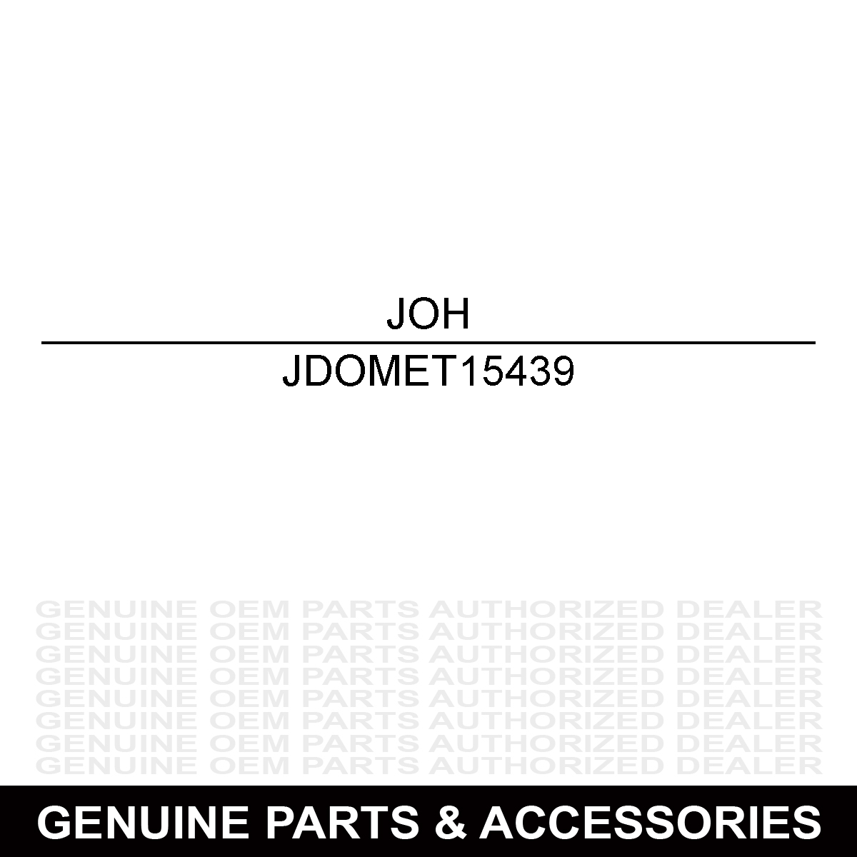 John Deere OMET15439 Operator's Manual