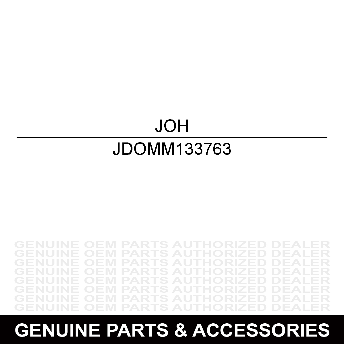 John Deere OMM133763 Operator's Manual