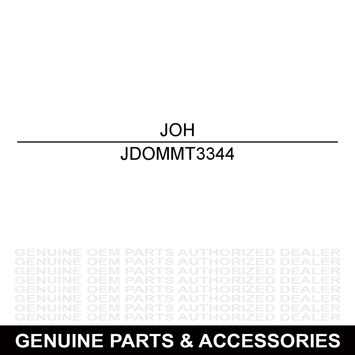 John Deere MMT3344 Operator's Manual