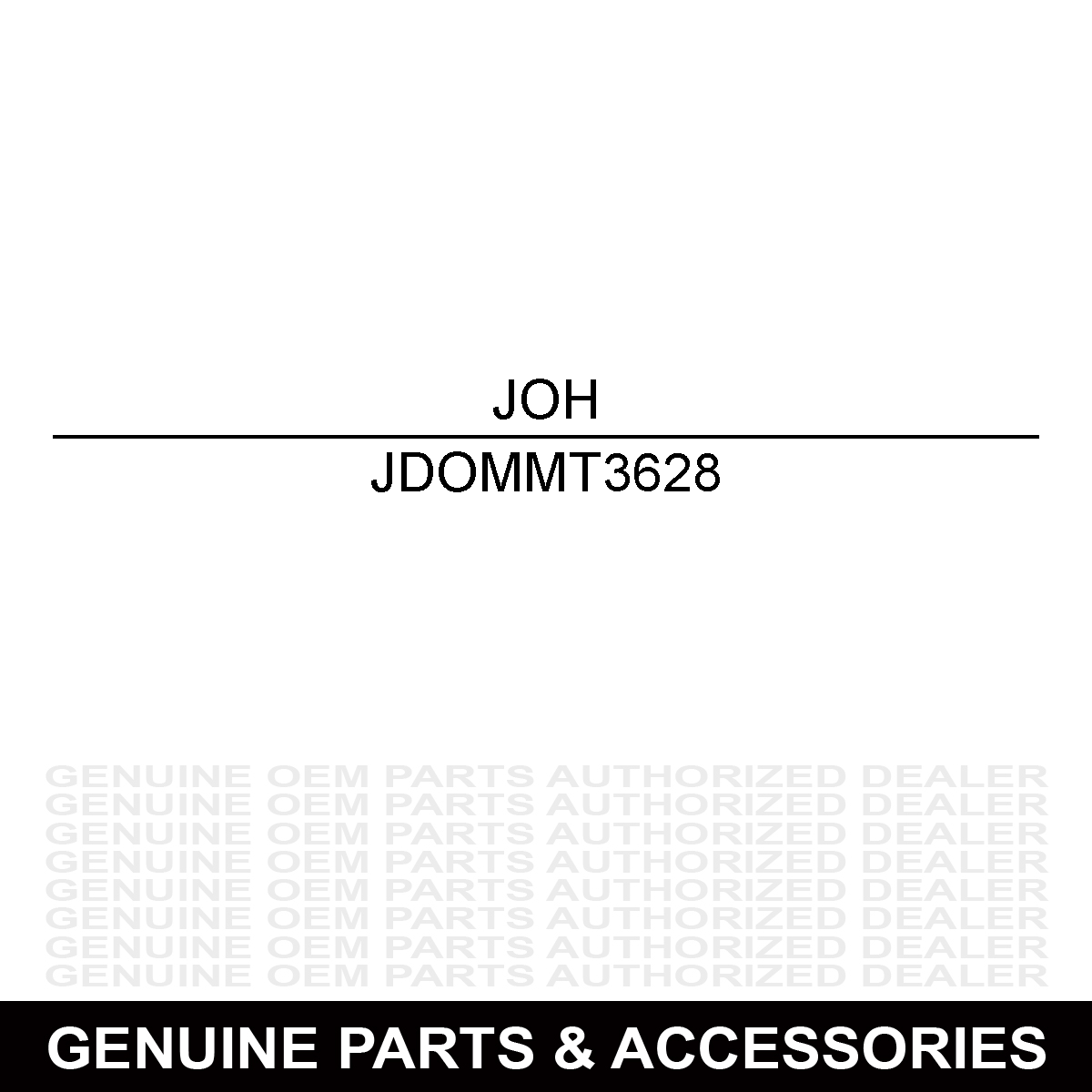 John Deere MMT3628 Operator's Manual