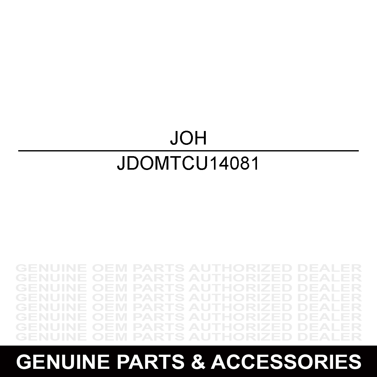 John Deere OMTCU14081 Operators Manual