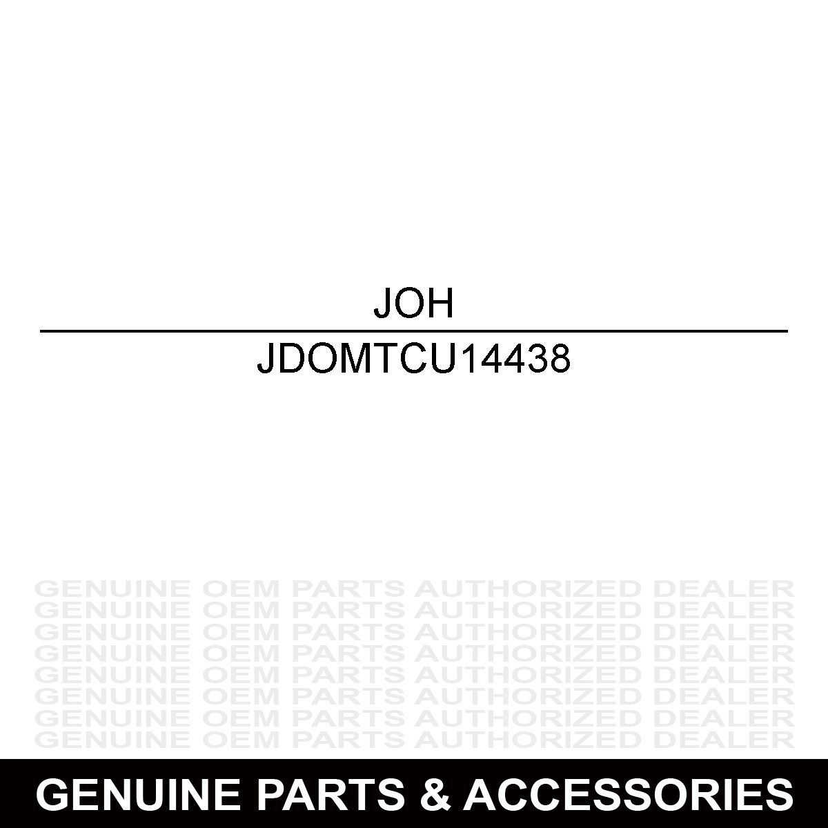 John Deere OMTCU14438 Operators Manual