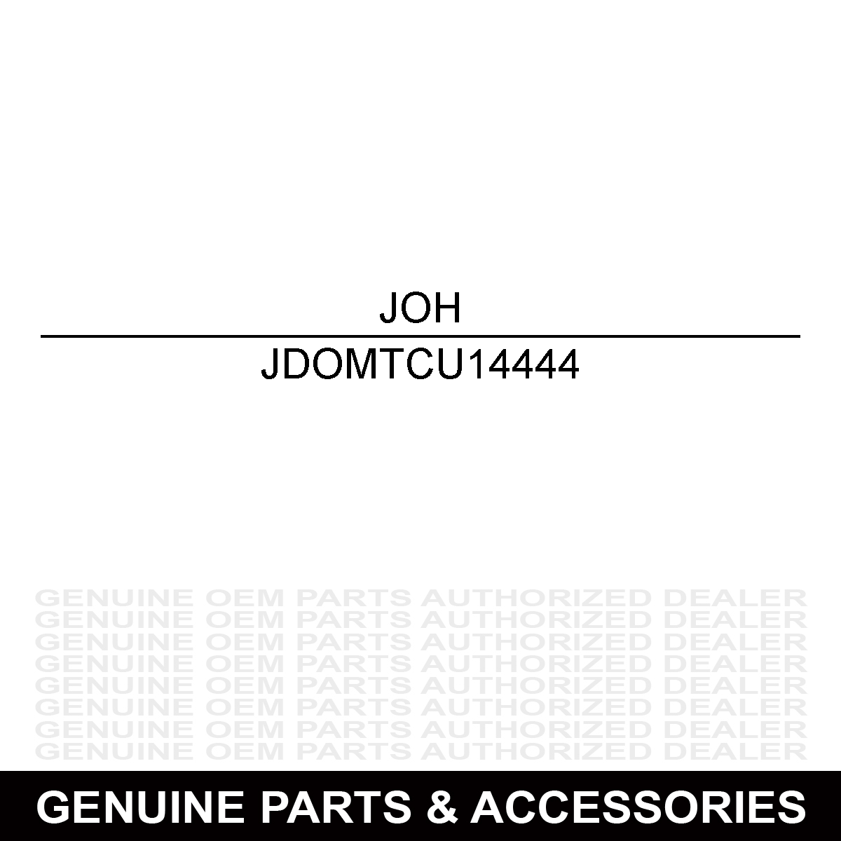 John Deere OMTCU14444 Operator's Manual