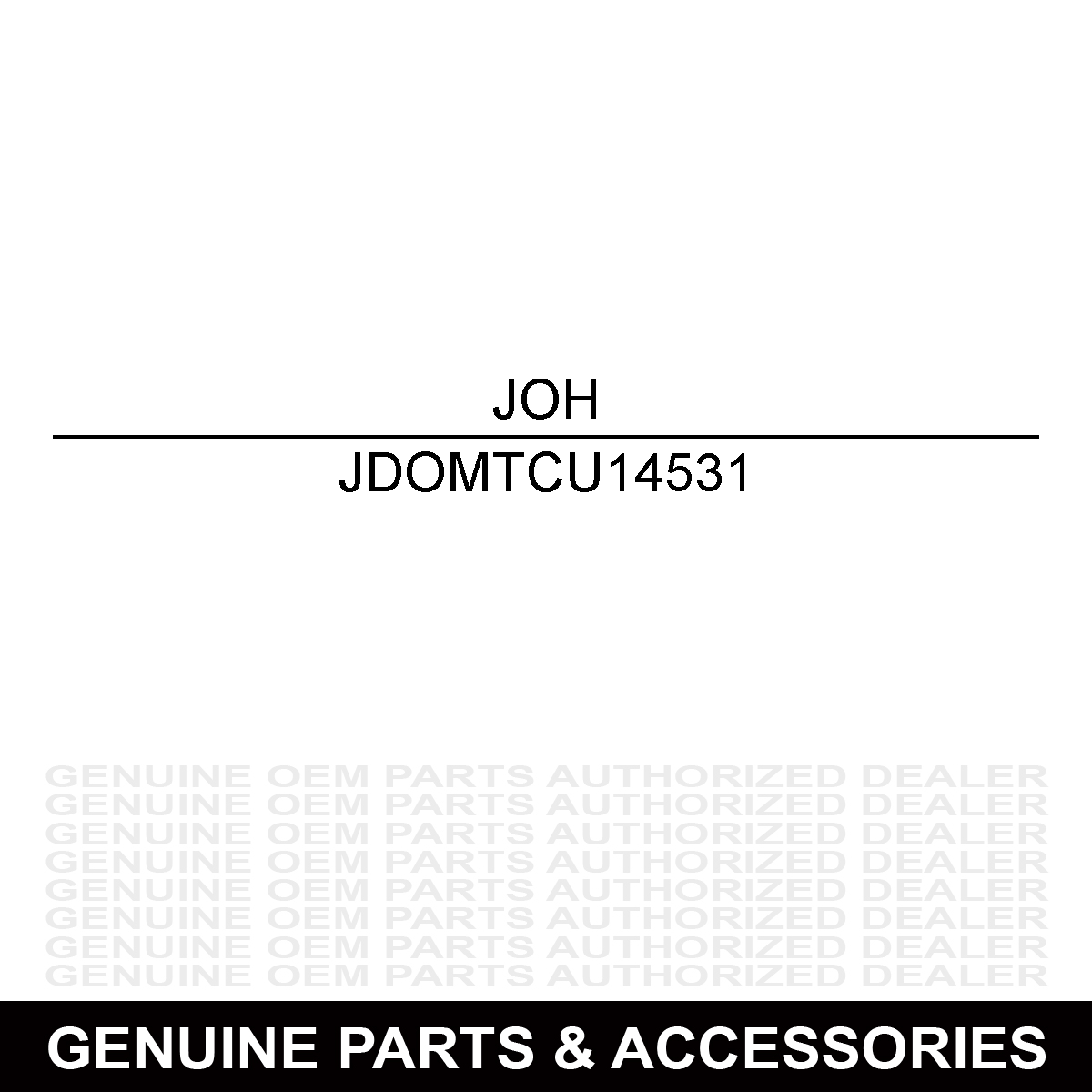 John Deere OMTCU14531 Operators Manual