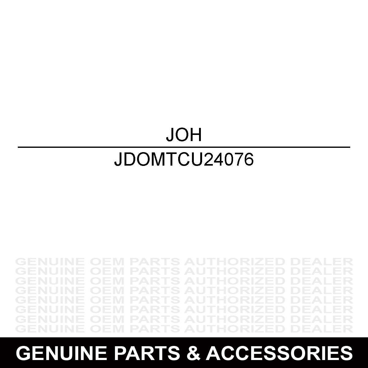 John Deere OMTCU24076 Operator's Manual