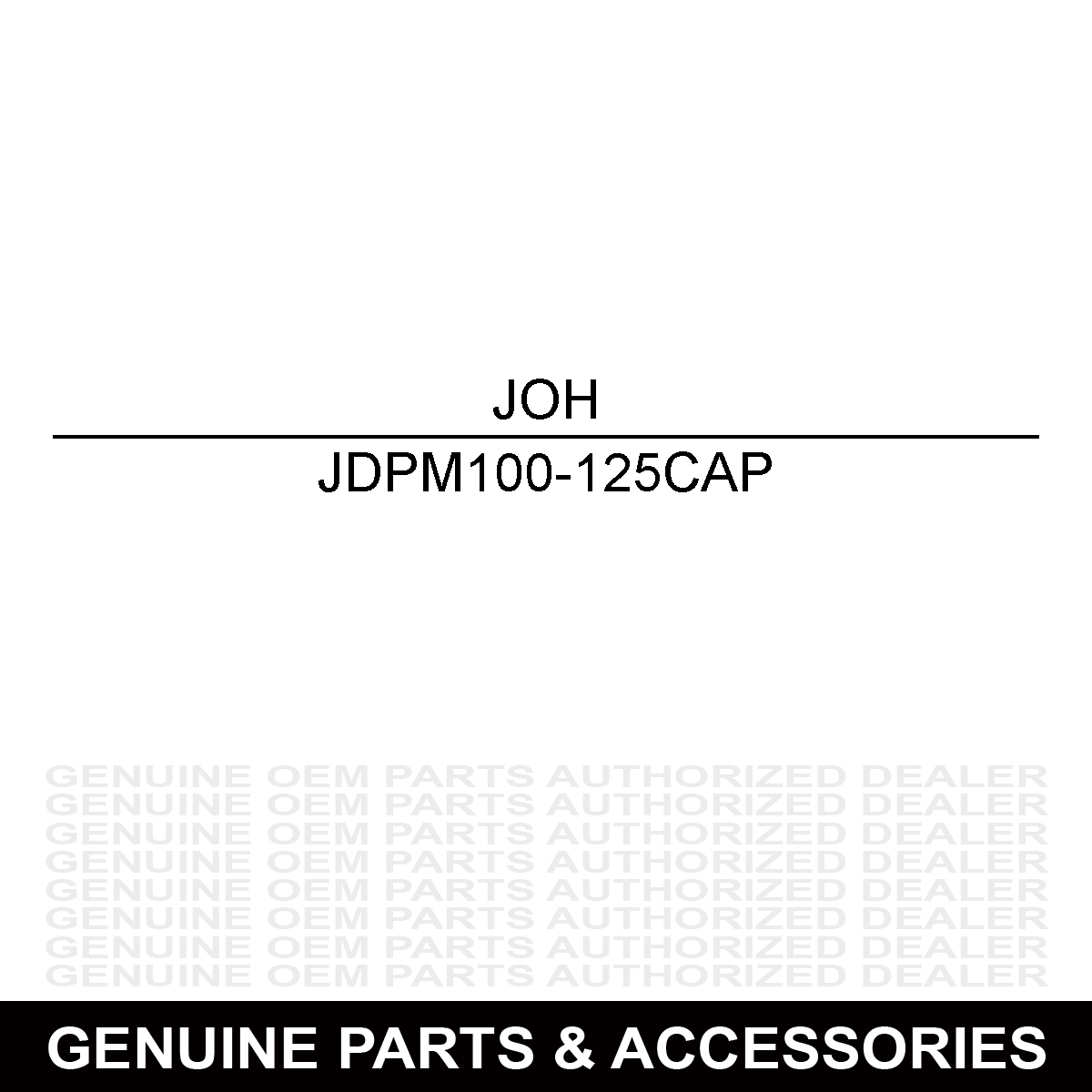 John Deere PM100-125CAP Fitting