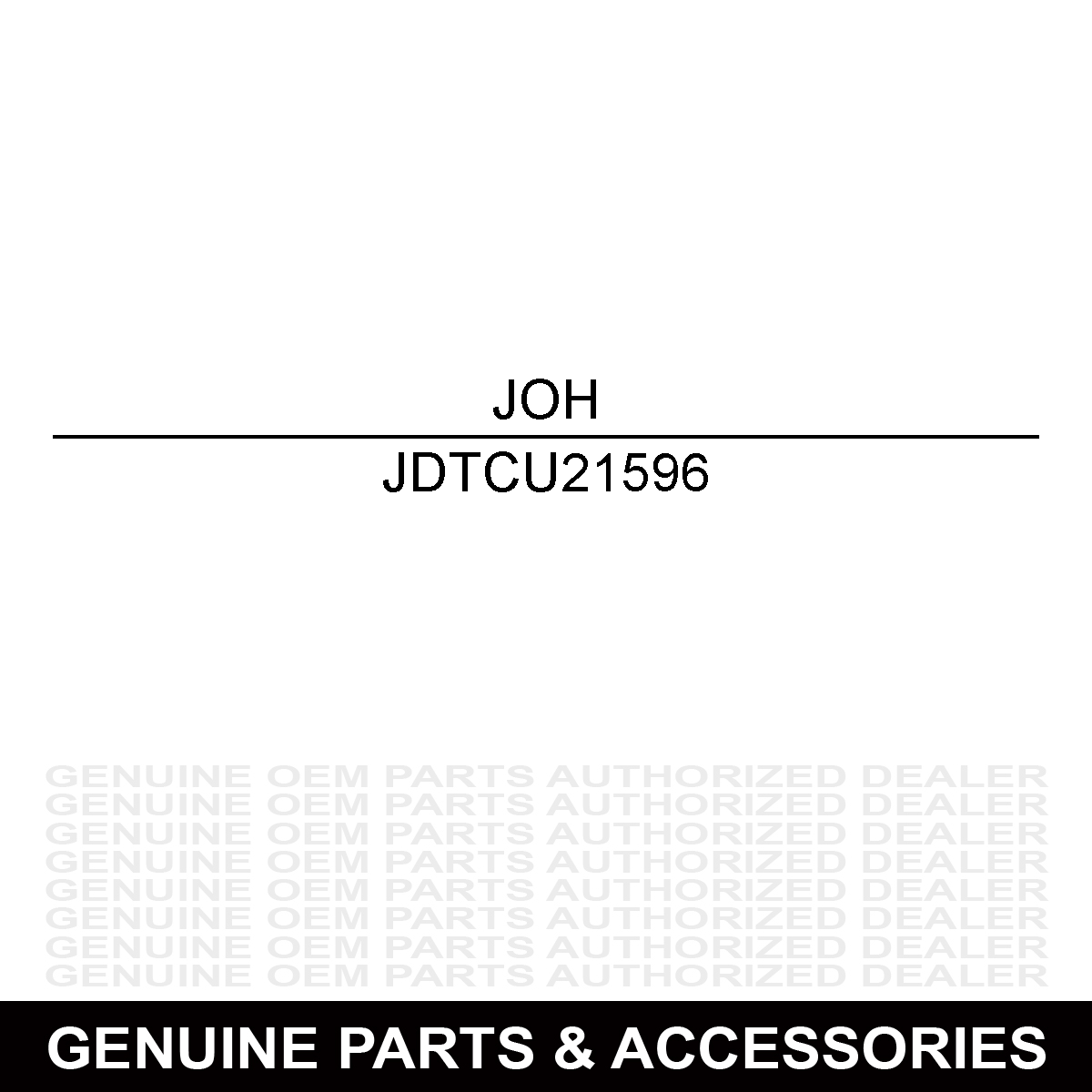 John Deere TCU21596 Hose