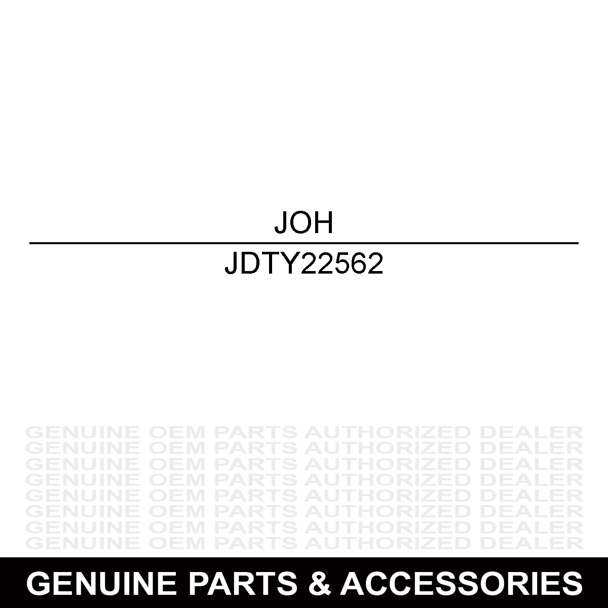 John Deere TY22562 Hose