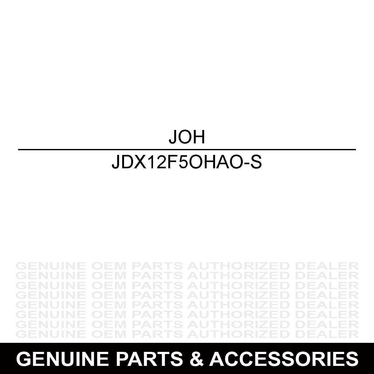 John Deere X12F5OHAO-S Fitting