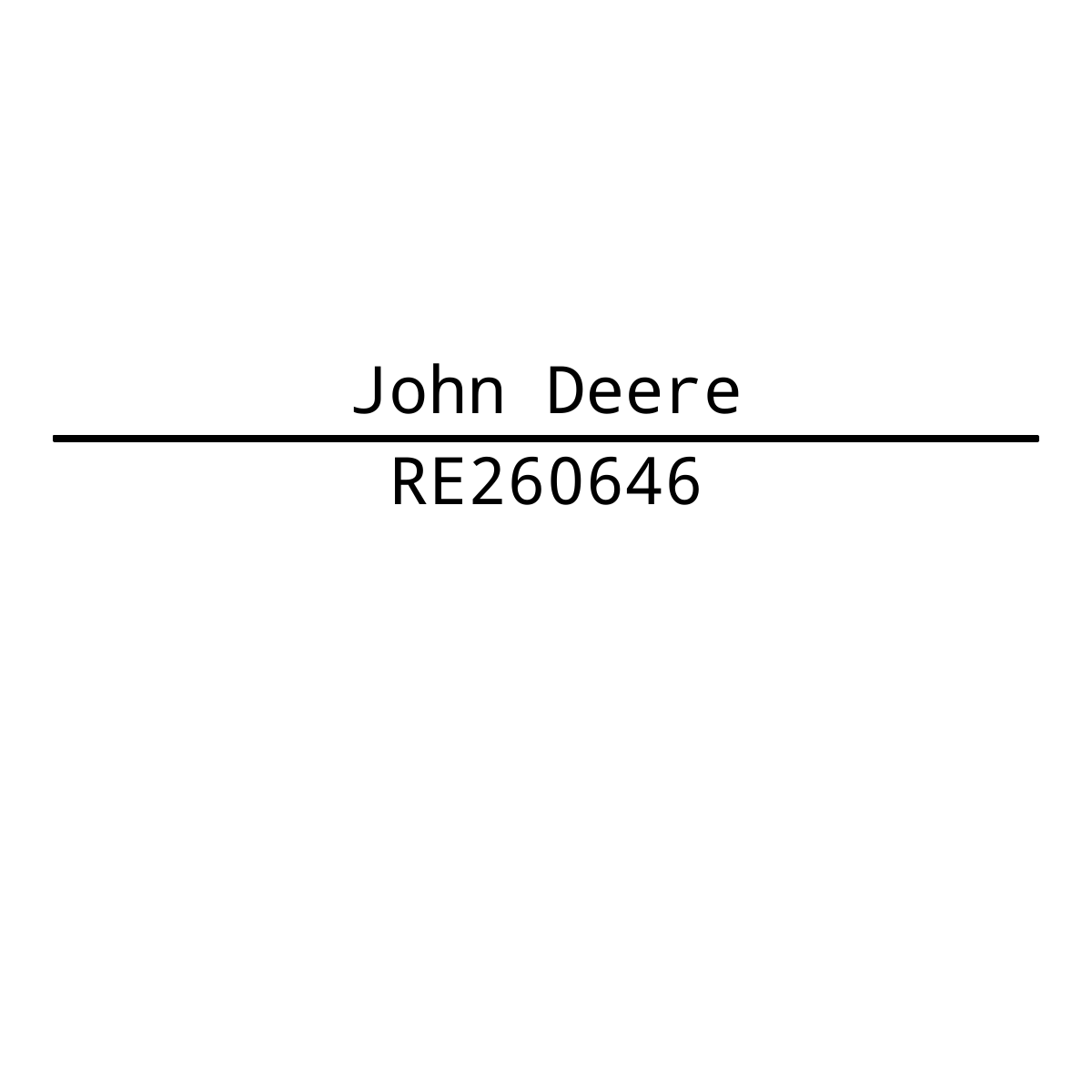 John Deere RE260646 Fuel Sender