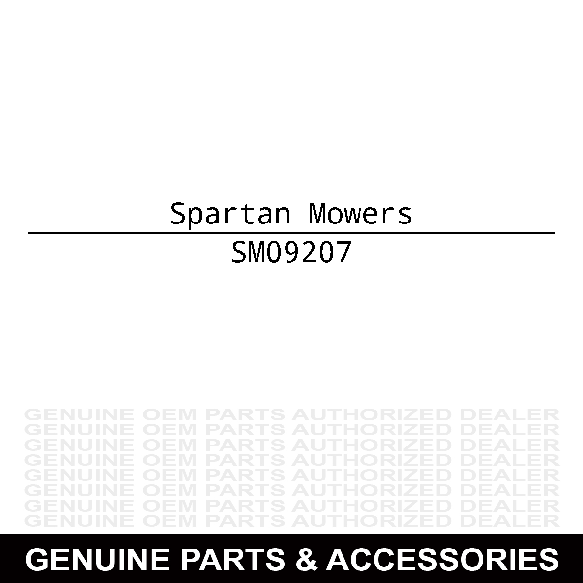 Spartan Mowers 09207 Nut