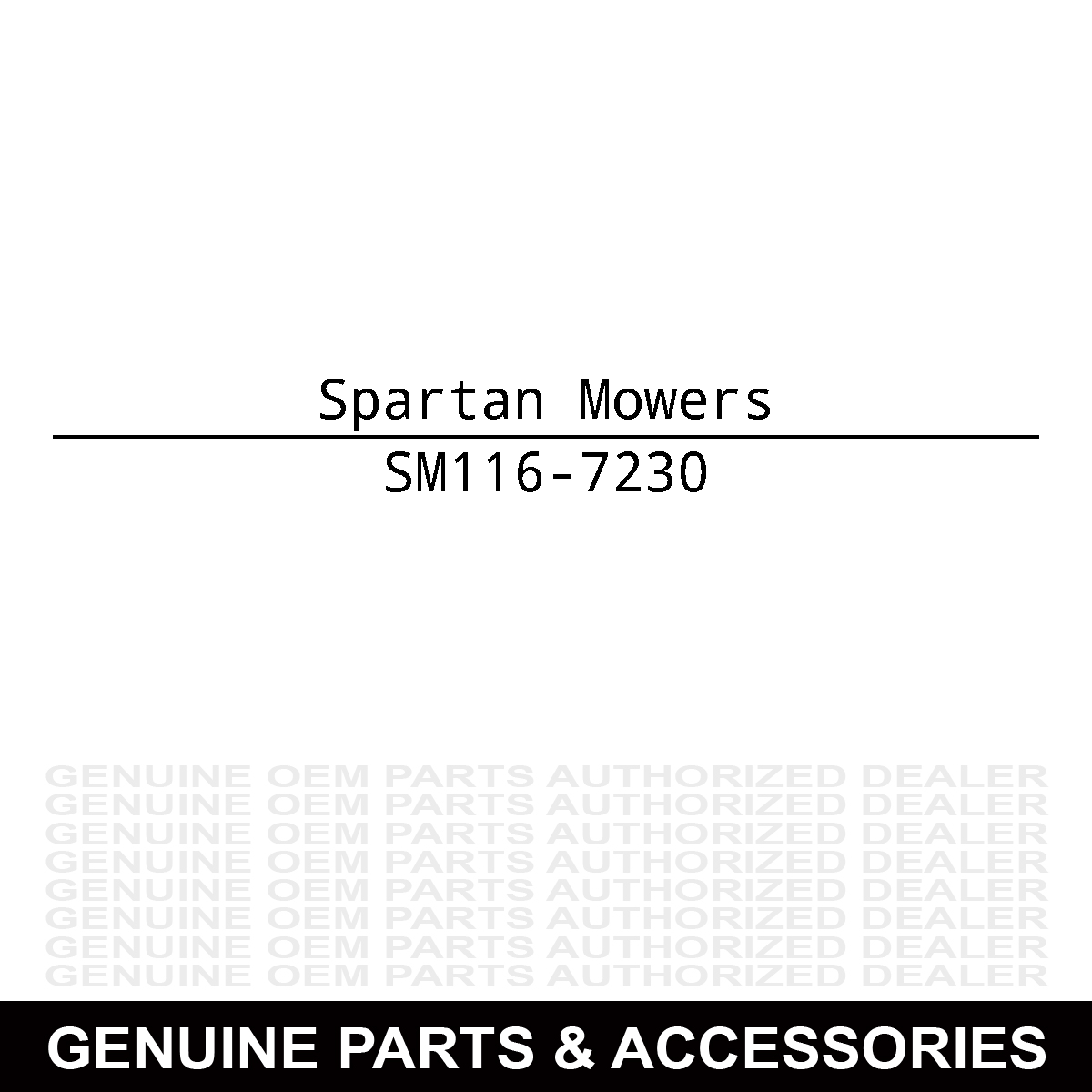 Spartan Mowers 116-7230 Screw