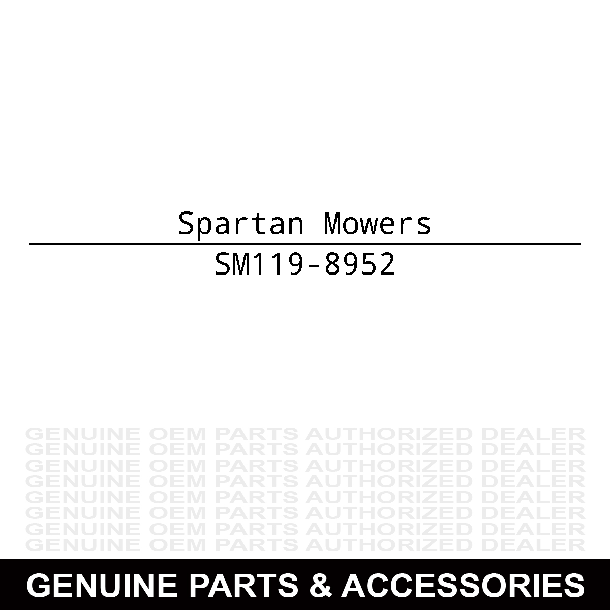 Spartan Mowers 119-8952 Washer