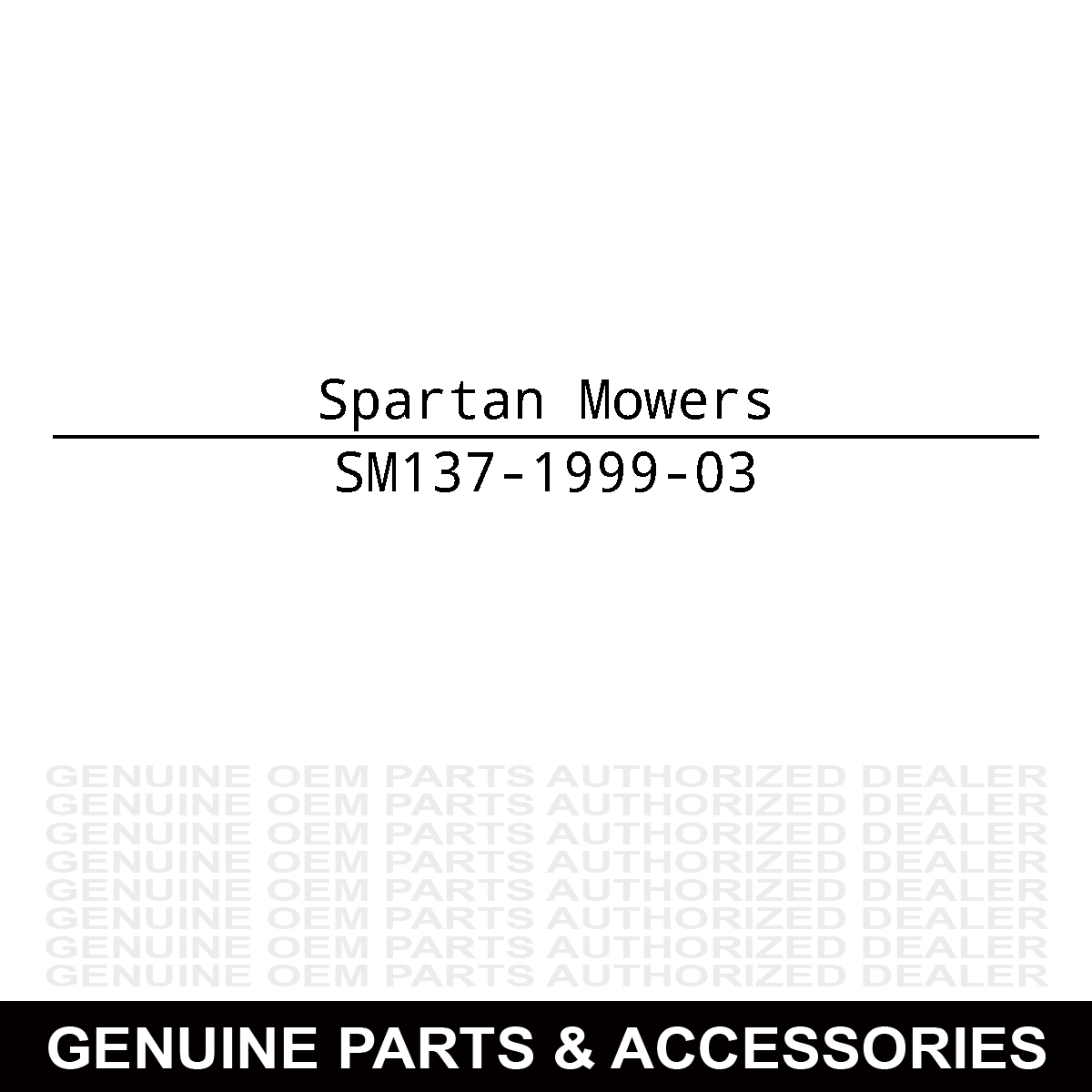 Spartan Mowers 137-1999-03 Blade
