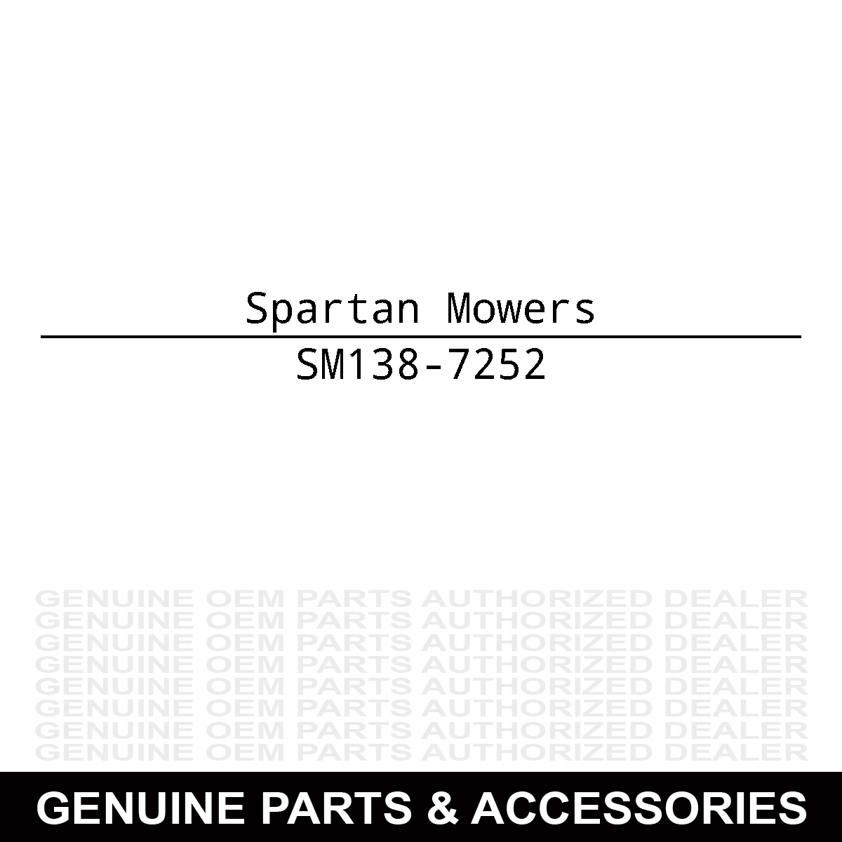 Spartan Mowers 138-7252 Spring