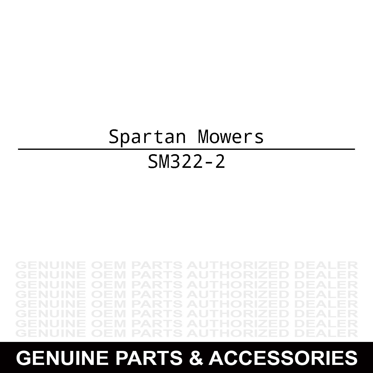 Spartan Mowers 322-2 Screw