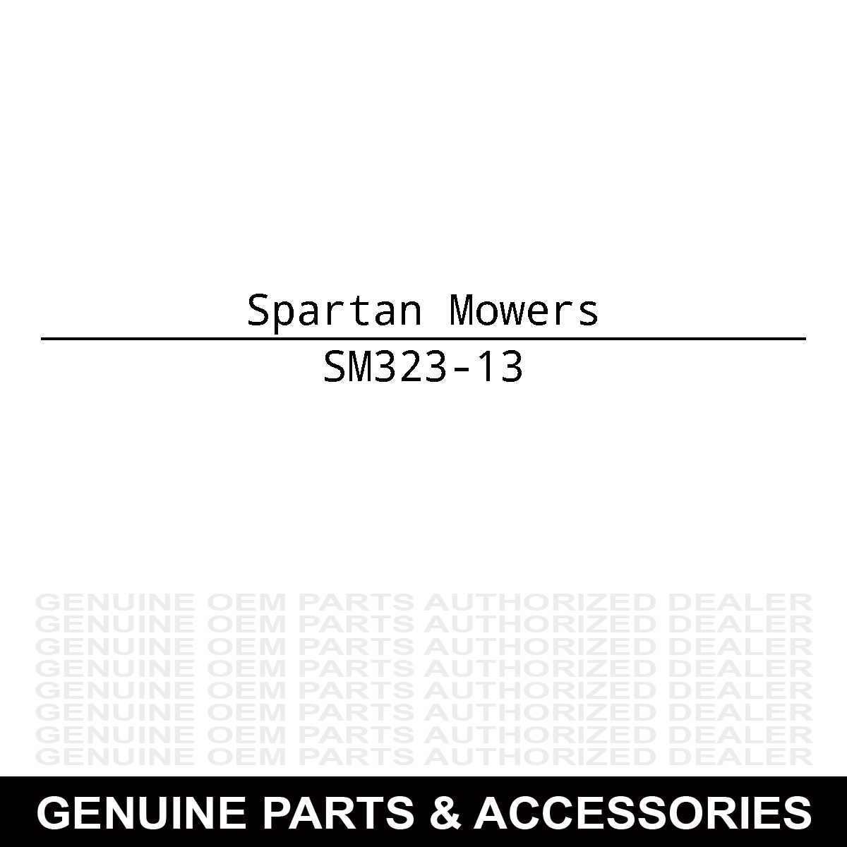 Spartan Mowers 323-13 Screw