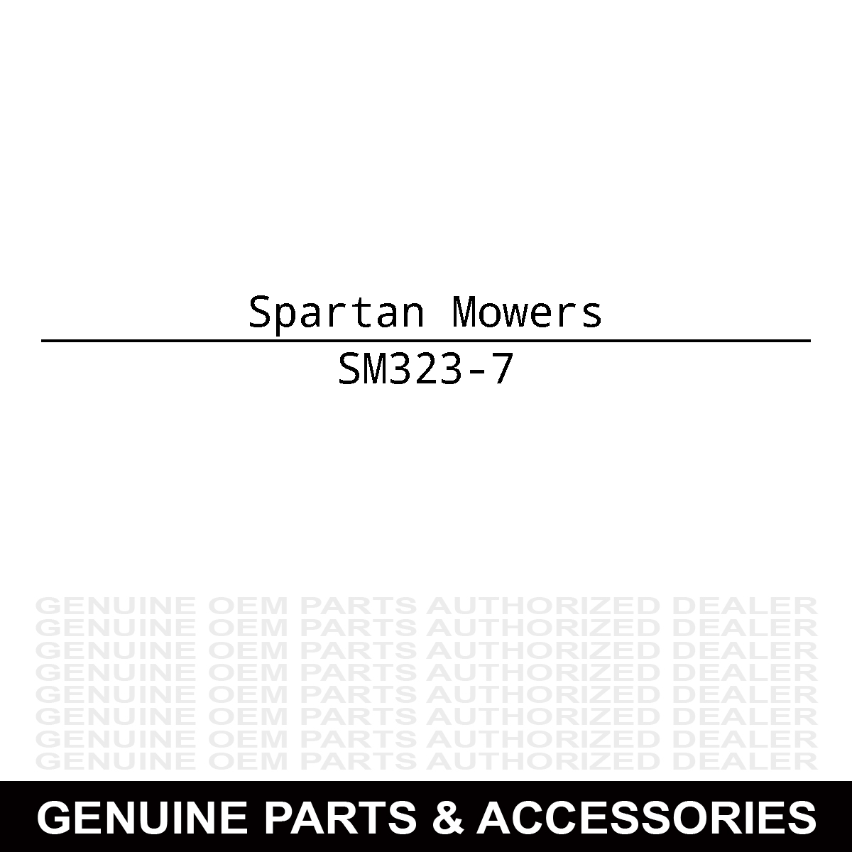 Spartan Mowers 323-7 Screw