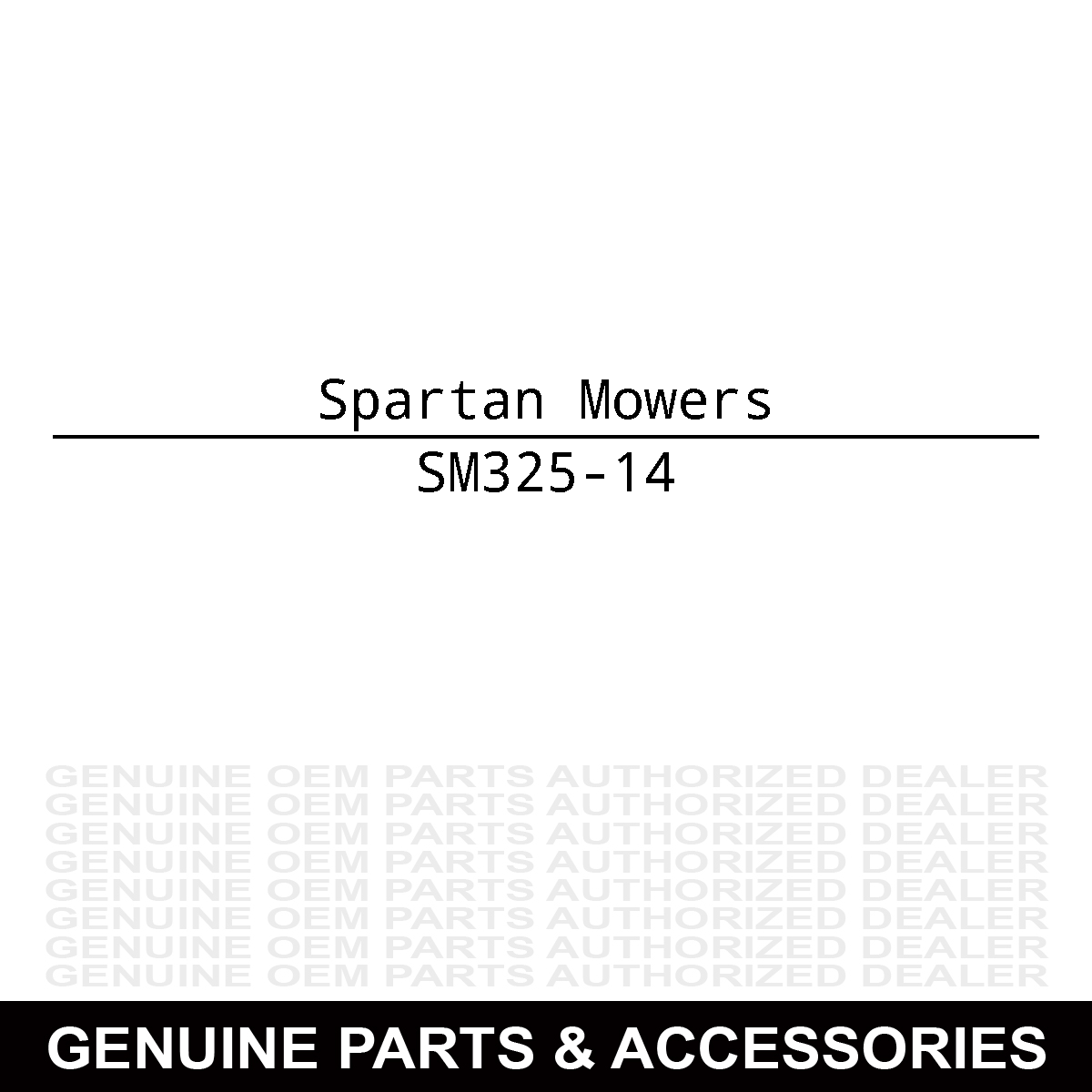 Spartan Mowers 325-14 Screw