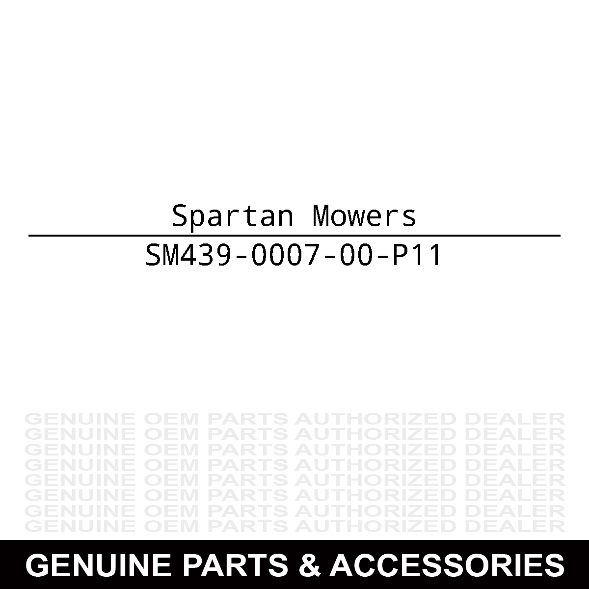 Spartan Mowers 439-0007-00-P11 Floorboard