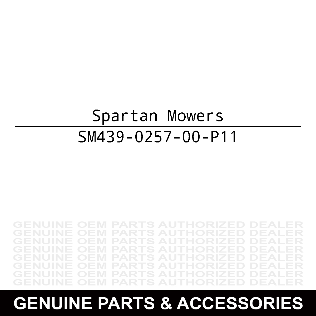 Spartan Mowers 439-0257-00-P11 Bracket