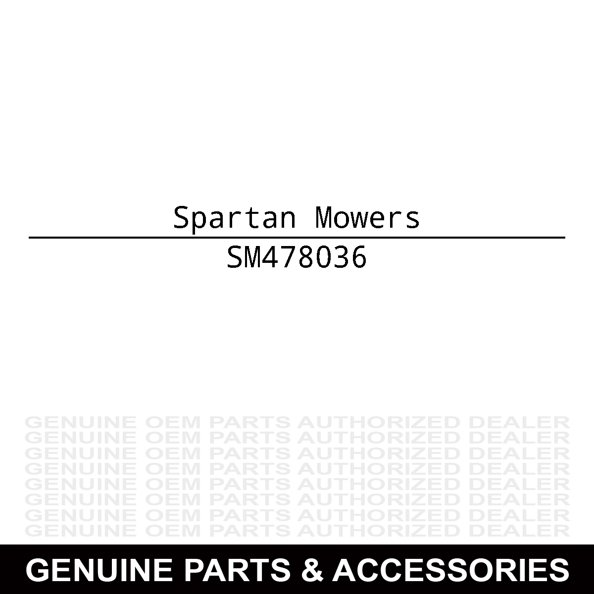 Spartan Mowers 478036 Seal