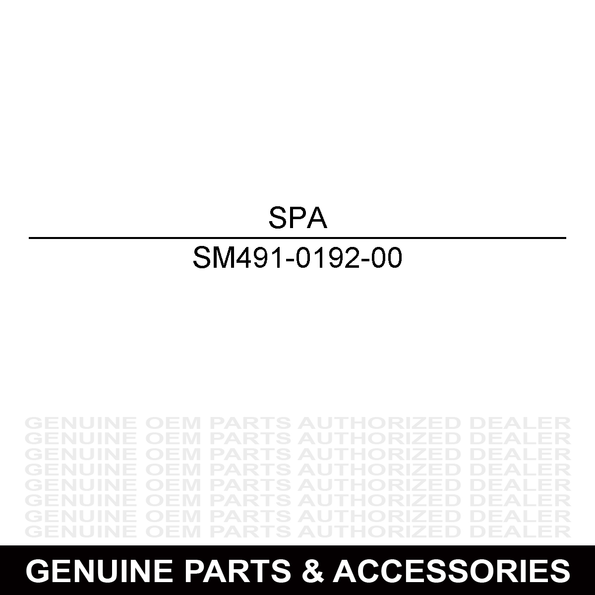 Spartan Mowers 491-0192-00 Decal