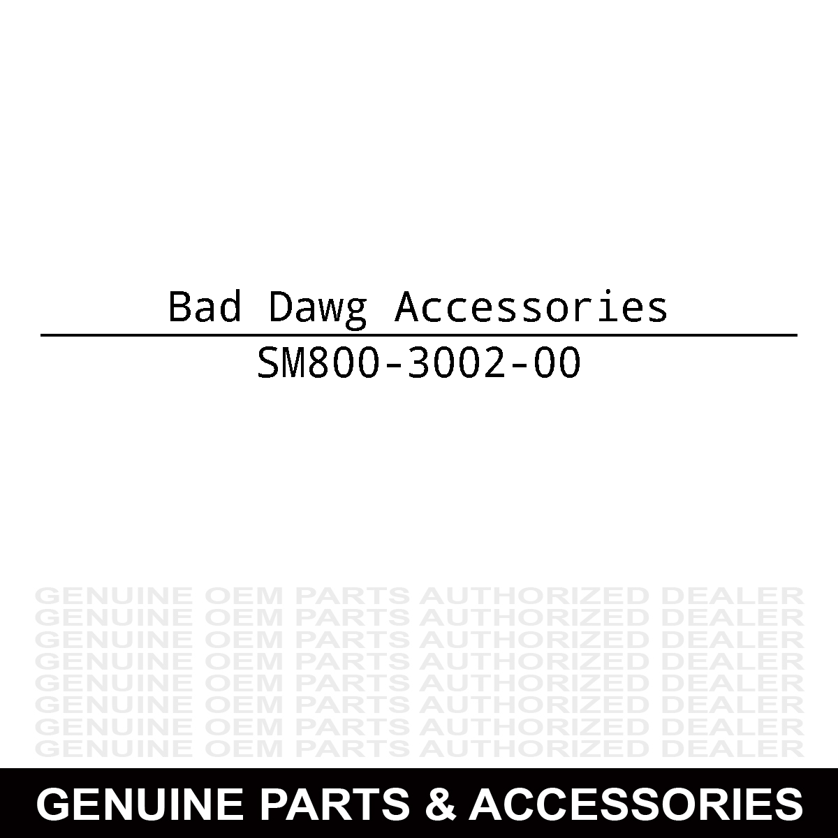 Bad Dawg Accessories 800-3002-00 Rack