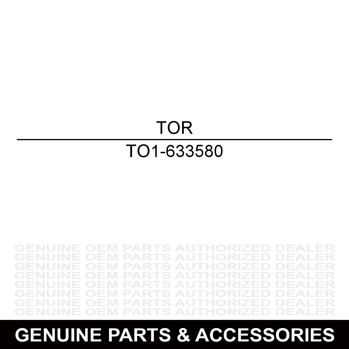 Toro 1-633580 Seal
